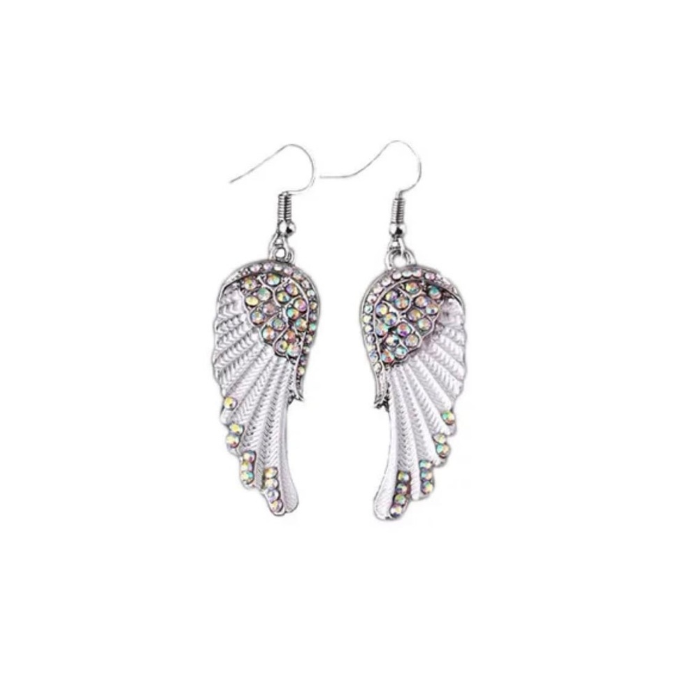 Angel wing earrings NWOT